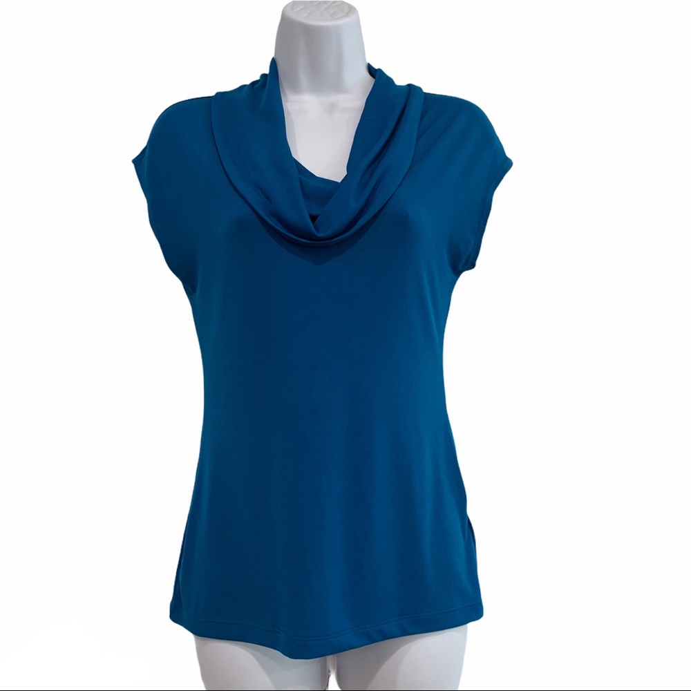 Banana Republic Cowl Neck Blue Blouse